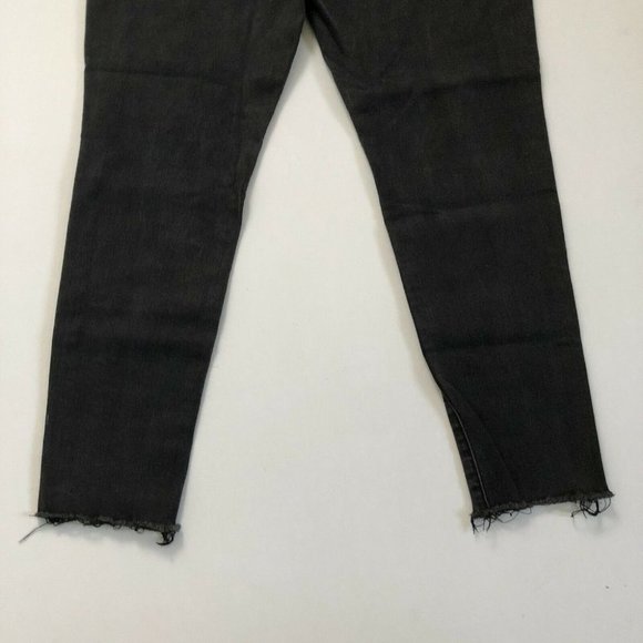 Seven7 Women's Black Dark Wash Mid Rise Skinny Jeans Regular Fit 16 34x27 - Picture 7 of 12